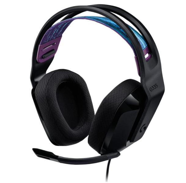 Logitech G335 Wired Gaming Headset, With Microphone, 3.5mm Audio Jack, Comfortable Memory Foam Earpads, Lightweight, Compatible With Pc, Playstation, Xbox, Nintendo Switch - Black