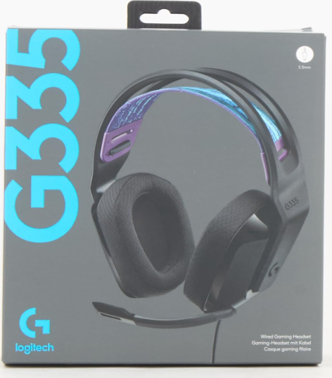 Logitech G335 Wired Gaming Headset, With Microphone, 3.5mm Audio Jack, Comfortable Memory Foam Earpads, Lightweight, Compatible With Pc, Playstation, Xbox, Nintendo Switch - Black