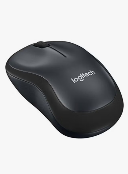 Logitech M220 Wireless Mouse, Silent Buttons, 2.4 Ghz With Usb Mini Receiver, 1000 Dpi Optical Tracking, 18-Month Battery Life, Ambidextrous Pc / Mac / Laptop - Charcoal Grey, One Size