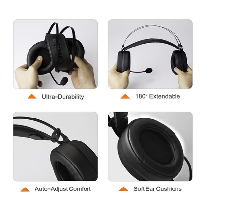 NUBWO Deep Bass Over-Ear Gaming Wired Headphones With Mic For PS4/PS5/XOne/XSeries/Nintendo Switch And PC