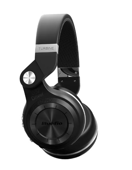 T2+ Wireless Bluetooth Headphones With FM Radio/MicroSD Card Slot/Microphone Black