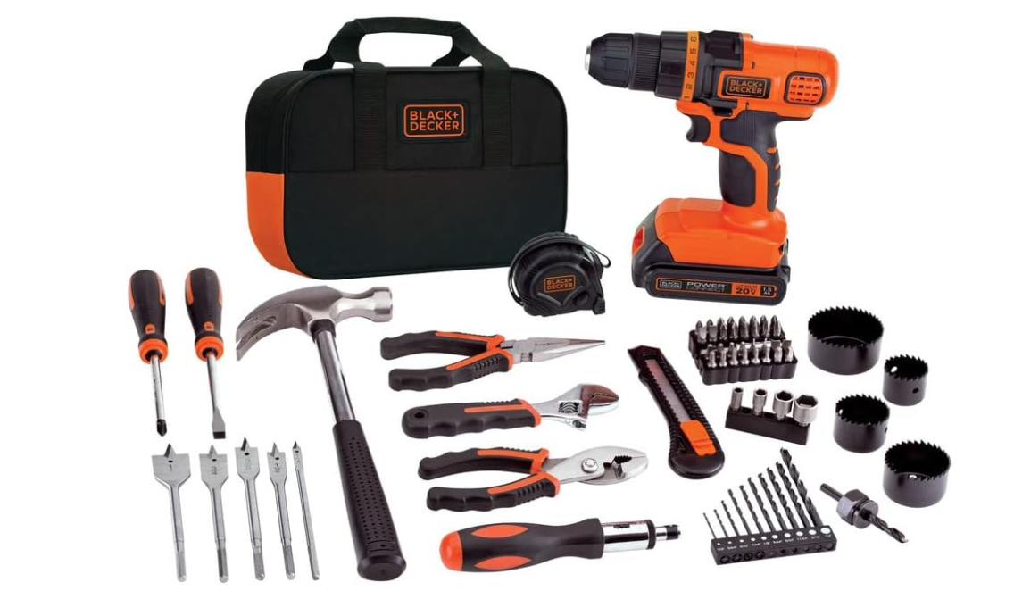 BLACK+DECKER 20V MAX* Cordless 3/8 in Drill Driver Kit (1) Battery with Charger