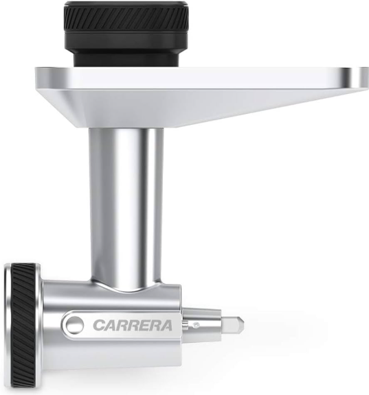 Carrera (Designed In Germany) Stand Mixer No 657, 800-Watt Kitchen Food Mixer With 8 Speed Settings, Dough Hook, Flat Beater, Whisk, Stainless Steel Mixing Bowl (5L), Splash Guard With Funnel – Silver