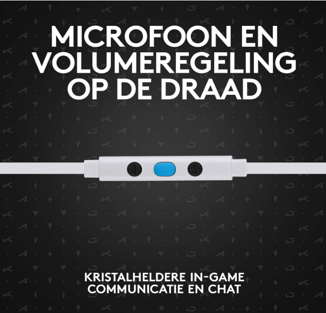 Logitech G333 K/Da Gaming Earphones With In-Line Mic And Controls, Dual Drivers, Official League Of Legends Gaming Gear For Pc, Smartphone, Ps, Xbox, Nintendo With 3.5mm Aux Or Usb-C Port - White