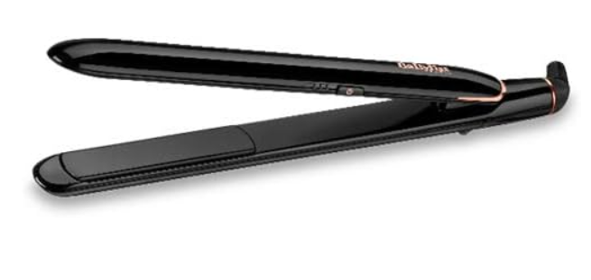BaByliss Smooth Finish 230 Hair Straightener |Titanium Ceramic Plates For Efficient Straightening |Adjustable Temperature Settings For Versatile Styling |Salon-quality Results At Home| ST250SDE(Black)