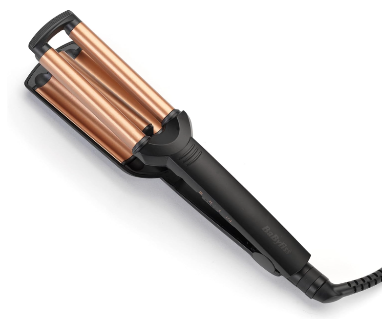 BaByliss Deep Waves Styler, Swivel Cord For Ease Of Use, Floating Plates For Even Heat Distribution, Long-lasting Styling Results & Ceramic Heating Technology, W2447SDE
