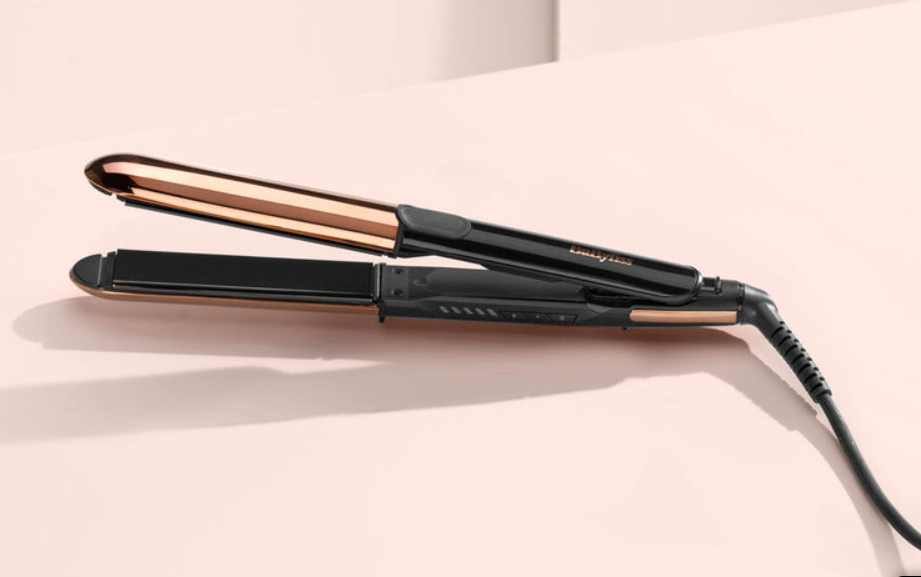 BaByliss Straight And Curl Brilliance Straighteners - Titanium Plates, Anti-Frizz Ion Technology, Fast Heating in 15 Seconds, Curls and Straightens, 5 Temperature Levels up to 235°C, ST482E