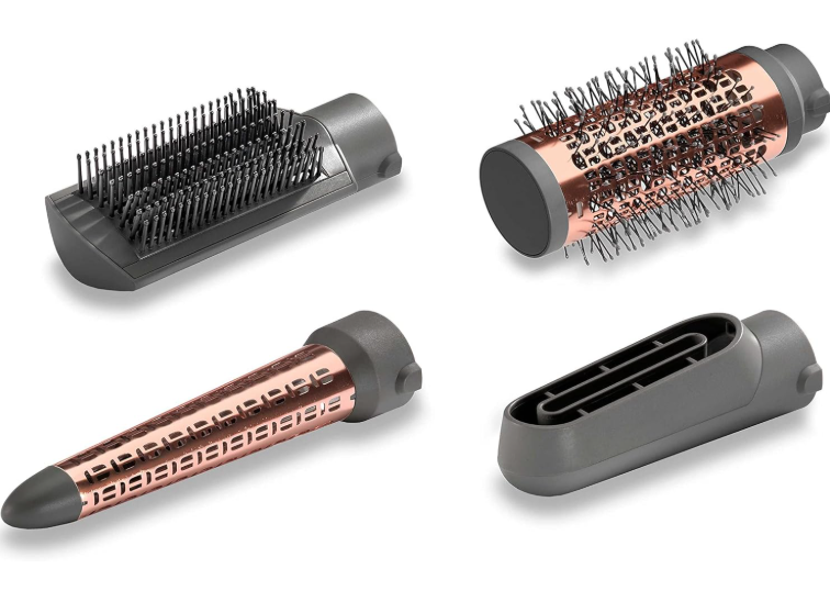 BaByliss 1000 Air Styler | Adjustable 2 Heats + Cool Setting | Ionic Technology For Frizz Free Hair | FREE Conical Curling, Volumizing & Precise Drying Attachment With Heat Pouch | AS136SDE