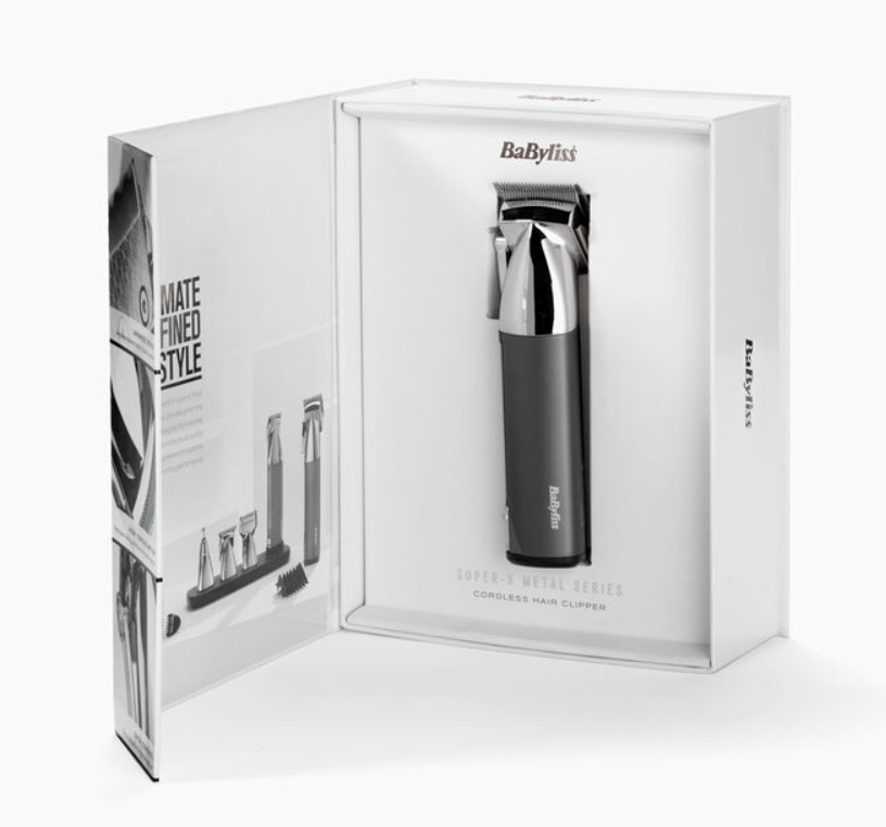 Super-X Metal Series Cordless Hair Clipper Detailshttps://www.babyliss.com/uk-en/super-x-metal-series-cordless-hair-clipper-7700U.html CODE: 7700U