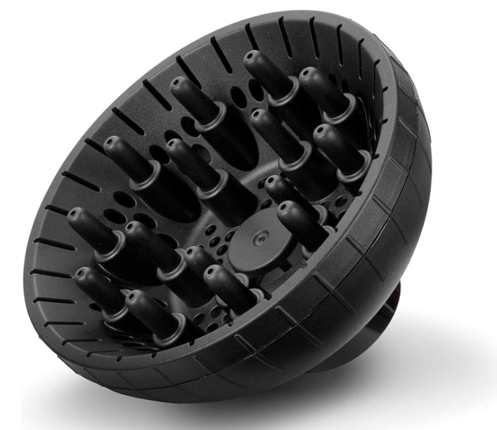 BaByliss Compact Pro 2400 Hair Dryer AC, Italian Salon Motor, Ultra-slim Nozzle With Ionic Frizz Control Technology, 3 Heat / 2 Speed Settings, Portable Design with Diffuser, Black - 6715DSDE