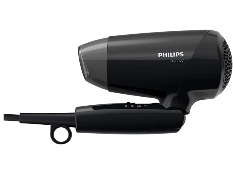 Philips Essential Care. Thermoprotect. Foldable. 1200W. Dc Motor. 3 Heat/Speed Settings + Cool Shot. No Ions. Easy Storage Hook. Concentrator. 1.5M. 3 Pin, Bhc010/13.