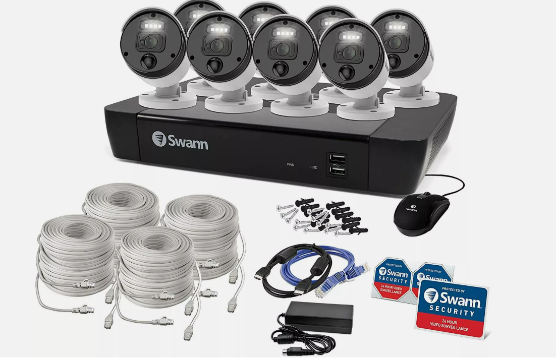 Swann Security Camera System CCTV, 8 Camera 8 Channels POE NVR SWNVK-876808 NEW