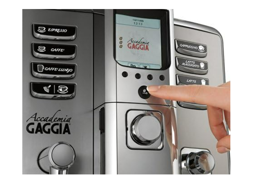 Gaggia Accademia New, Fully Automatic Bean to Cup Coffee Machine, Wide Touch Screen, up to 19 Beverage Options, Italian Espresso Maker with Integrated Milk Carafe