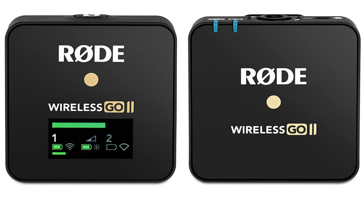 RØDE Wireless GO II Single Ultra-compact Dual-channel Wireless Microphone System with a Built-in Microphone and On-board Recording for Filmmaking, Interviews and Content Creation (Single Set)