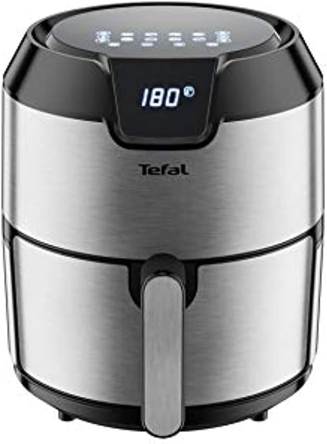 TEFAL Easy Fry Digital Interface 4.2 L Oil-less Fryer, Silver, Metal/Stainless Steel, EY401D27