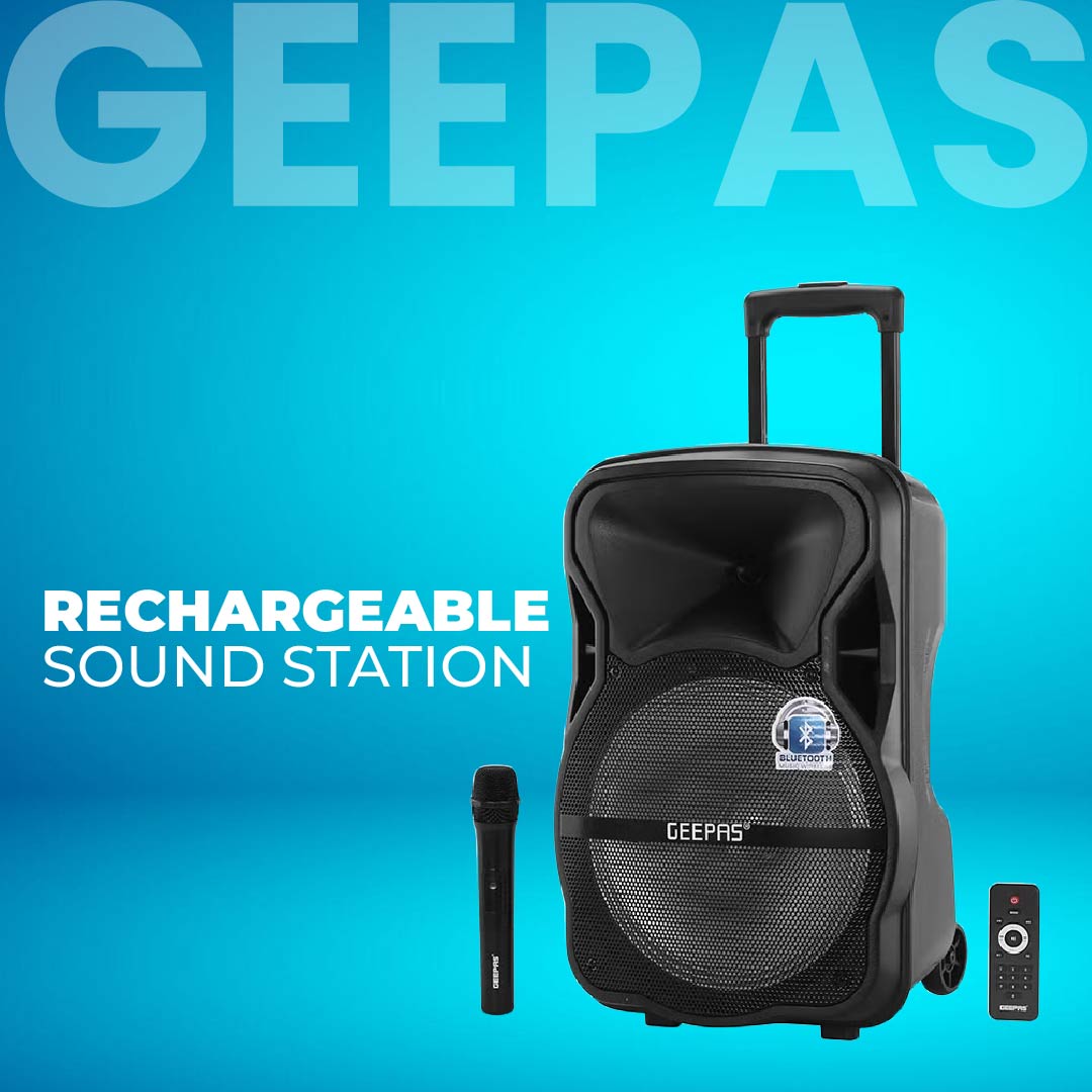 GEEPAS Portable & Rechargeable Professional Speaker (GMS8568)