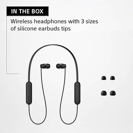 Sony WI-C100 Wireless in-Ear Bluetooth Headphones with Built-in Microphone