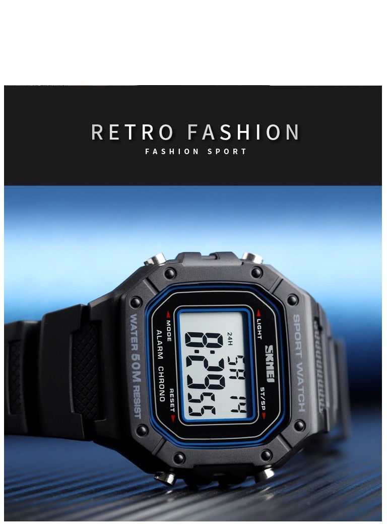 Watches for Men Water Resistance Digital 1496