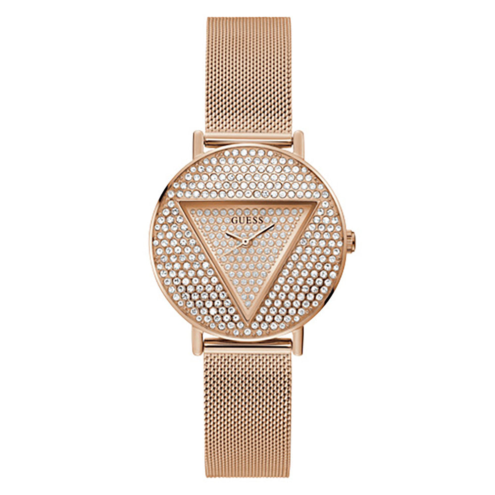 Guess Women's Watch Rose Gold Tone Case Quartz