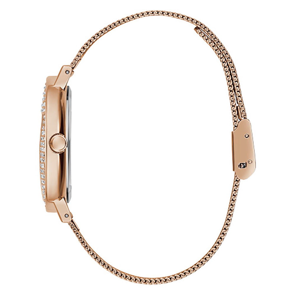 Guess Women's Watch Rose Gold Tone Case Quartz