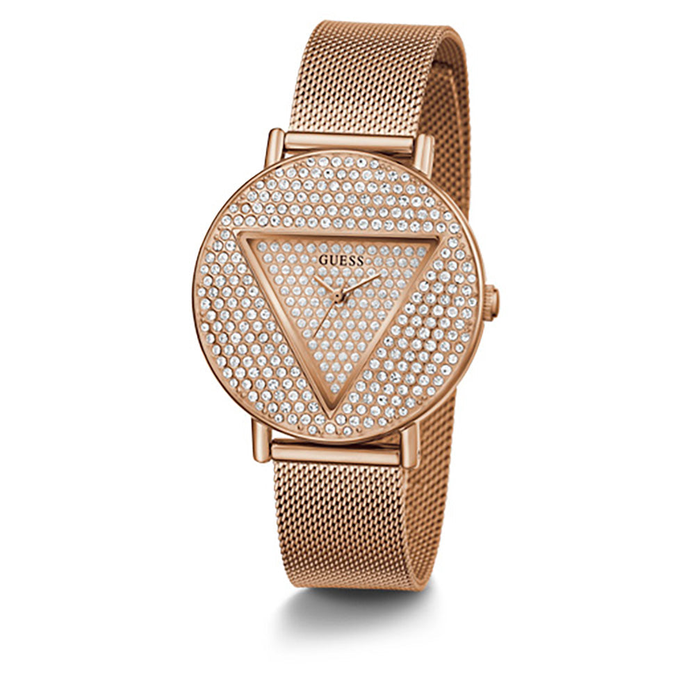 Guess Women's Watch Rose Gold Tone Case Quartz
