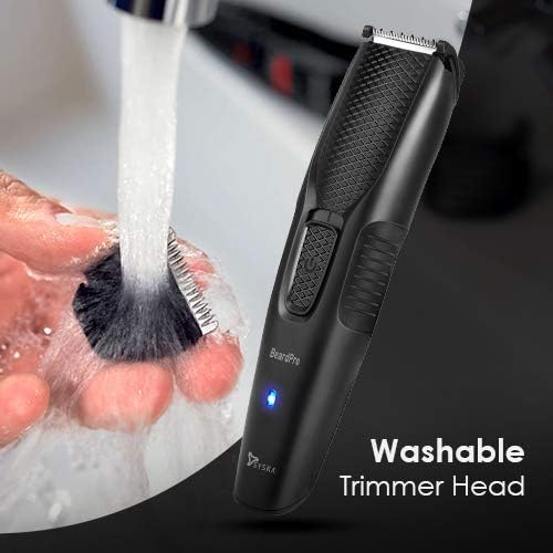 SYSKA HT200U Beard Pro Trimmer Runtime: 40 Mins Cordless Use (Black)