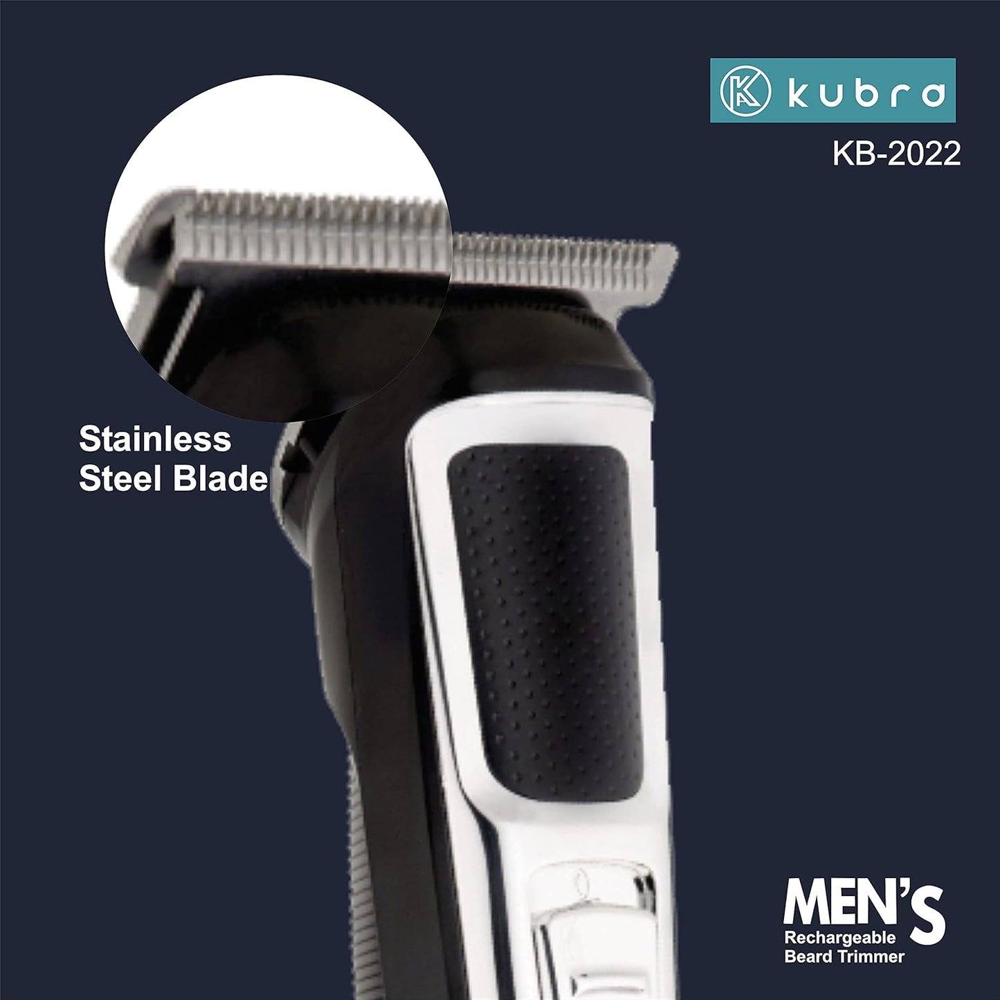 Kubra KB-2022 Cordless Beard and Hair Trimmer For Men