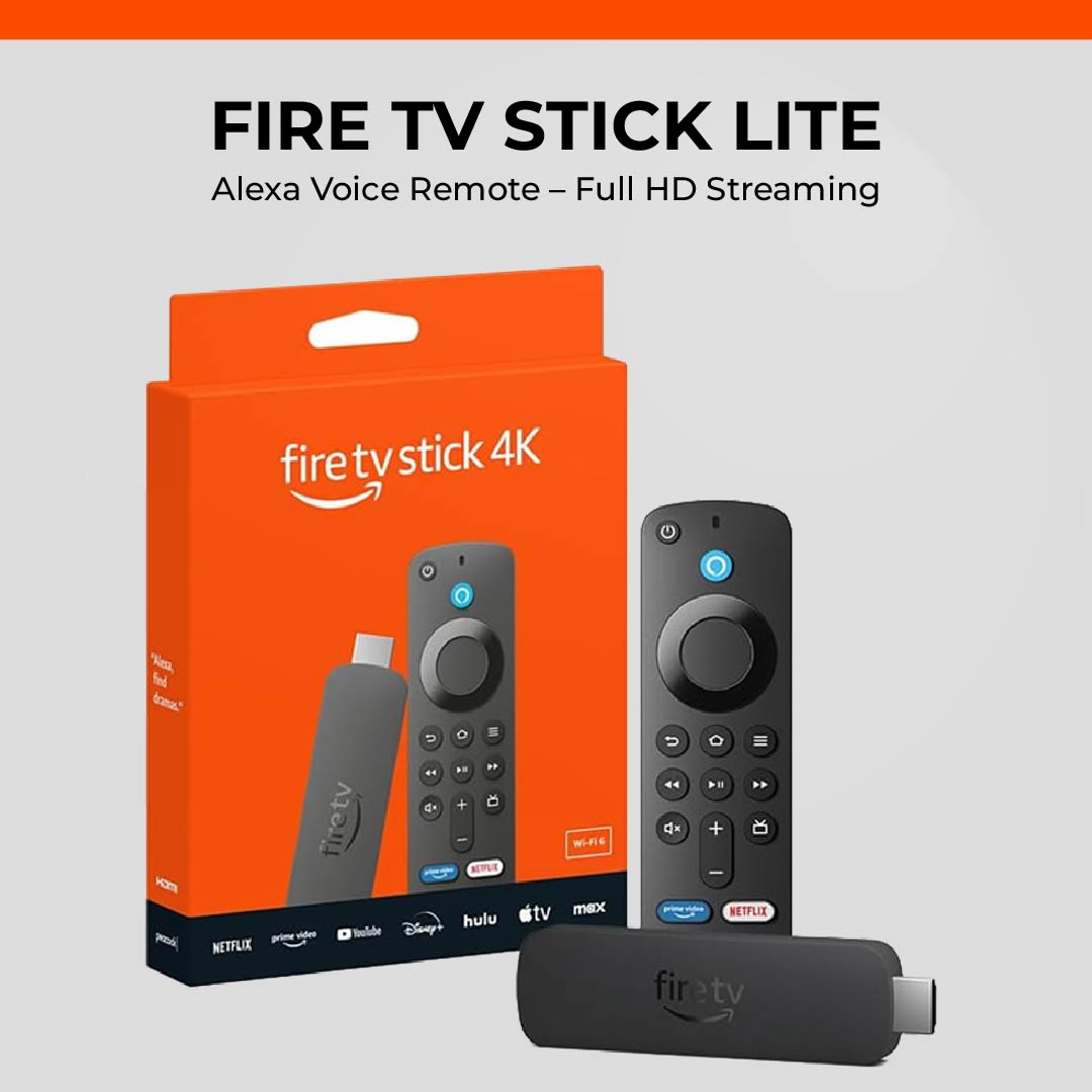 Fire TV Stick Lite with Alexa Voice Remote โ Full HD Streaming Media Player (HDMI Compatible)