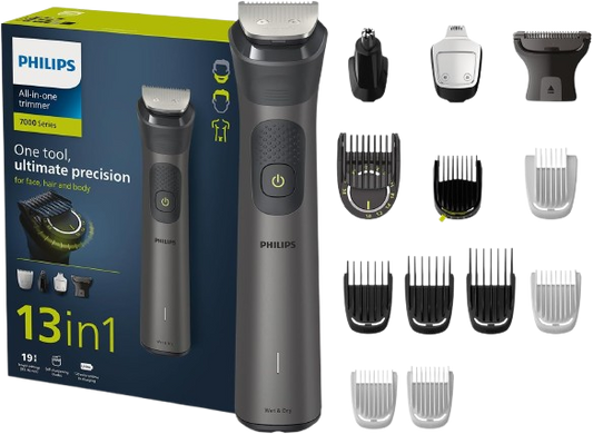 | 13-in-1 Face, Hair & Body Grooming | Nose & Ear | 120min Cordless, Showerproof