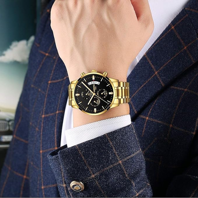 NIBOSI Watches for Women Analog Women Watch with Diamond Stylish Leather Band Wrist Watch for Ladies Rose Gold Dial Girls Watch