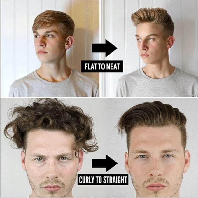 MAKINGTEC Beard Straightener for Men, Hair Straightener Brush, Beard Straightening Comb, Quick Heated Anti Scald Multifunctional Ionic Hair Beard Straightener Comb Styler Tools