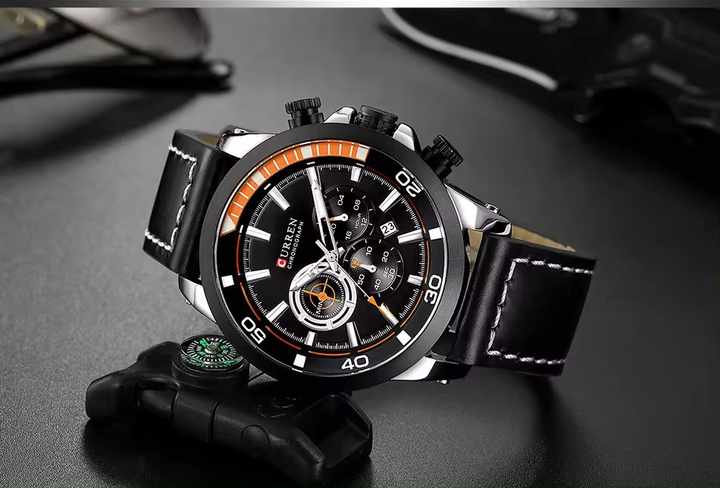 CURREN 8310  Luxury Men Watch High Quality Waterproof Luminous Men   Leather Men Quartz Watches Casual Clock