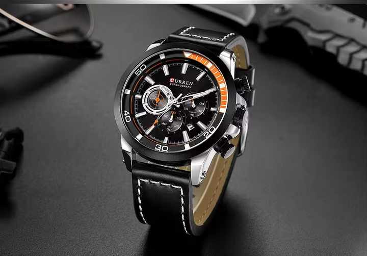 CURREN 8310  Luxury Men Watch High Quality Waterproof Luminous Men   Leather Men Quartz Watches Casual Clock