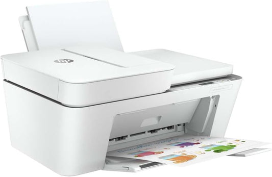 DeskJet Plus 4120 All-in-one Printer, Wireless, Print, Copy, Scan & Send mobile Fax - white [3XV14B] White