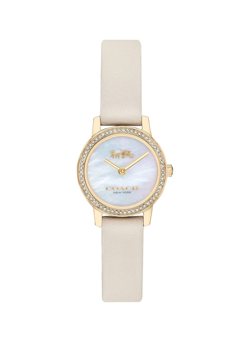 Women's Audrey  White Mother Of Pearl Dial Watch - 14503546