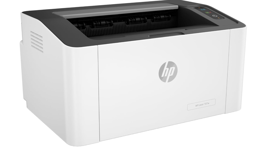 HP Laser 107w Printer - Black and white, Printer for Small Medium Business [4ZB78A]
