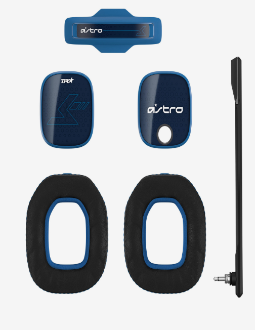 ASTRO A40 TR Gaming-Headset Mod-Kit, Voice Isolating Microphone, Closed-Back Speaker Tags, Noise Cancelling Ear Cushions for Tournament Noise Isolation