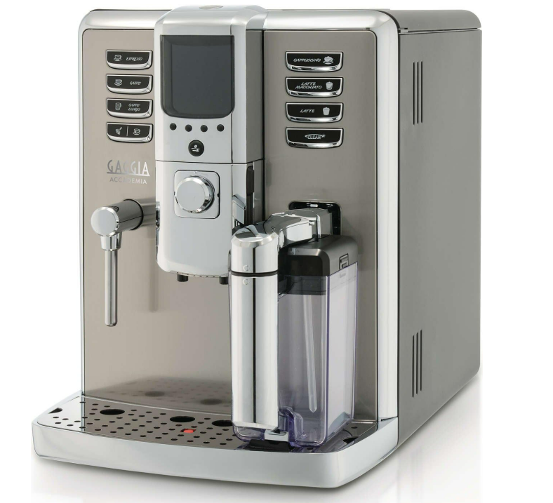 Gaggia Accademia New, Fully Automatic Bean to Cup Coffee Machine, Wide Touch Screen, up to 19 Beverage Options, Italian Espresso Maker with Integrated Milk Carafe