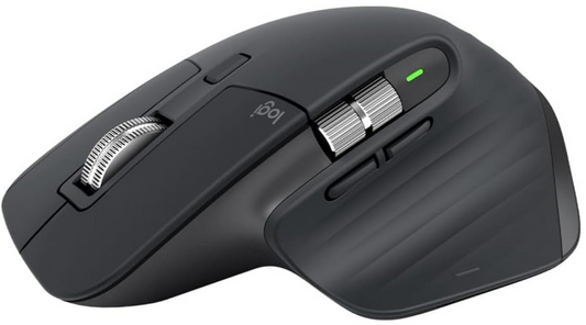 Logitech MX Master 3S - Wireless Performance Mouse with Ultra-fast Scrolling, Ergo, 8K DPI, Track on Glass, Quiet Clicks, USB-C, Bluetooth, Windows, Linux, Chrome - Graphite