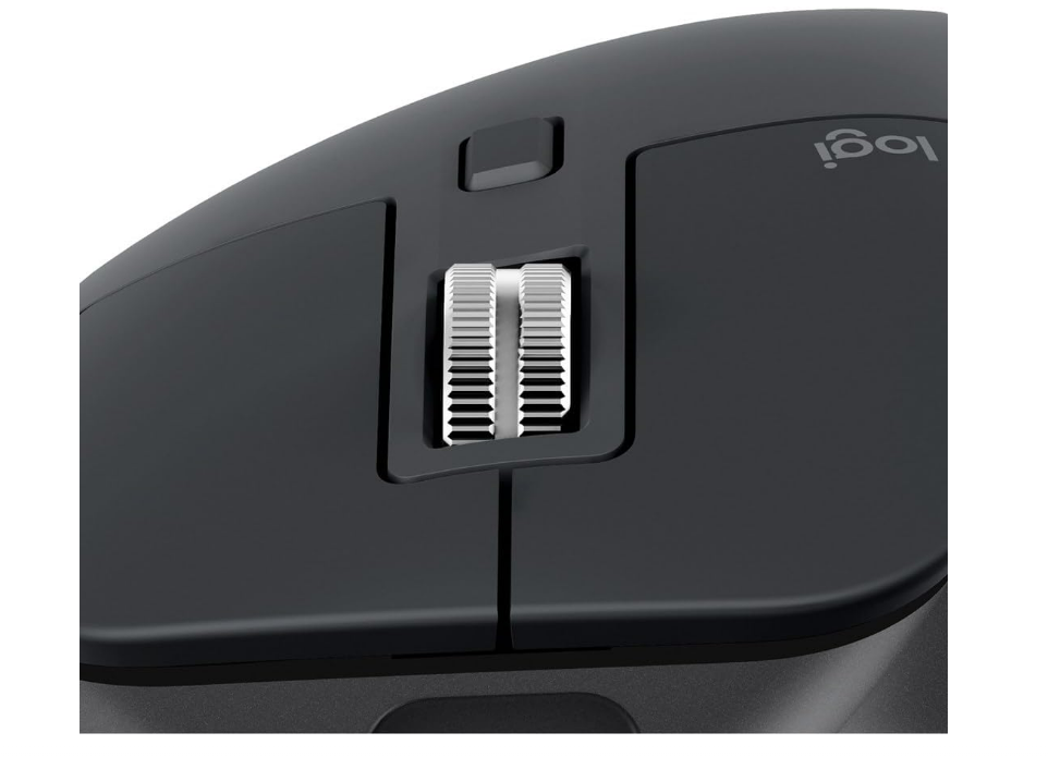 Logitech MX Master 3S - Wireless Performance Mouse with Ultra-fast Scrolling, Ergo, 8K DPI, Track on Glass, Quiet Clicks, USB-C, Bluetooth, Windows, Linux, Chrome - Graphite