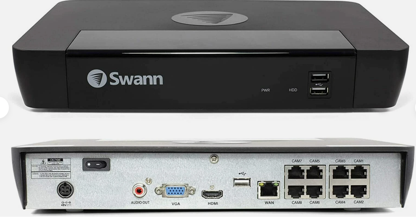 Swann Security Camera System CCTV, 8 Camera 8 Channels POE NVR SWNVK-876808 NEW