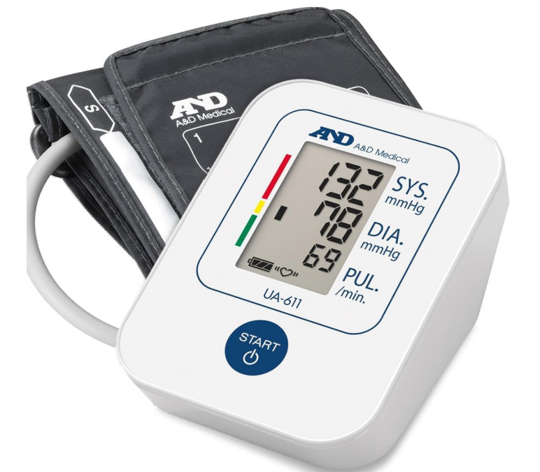 A&D Medical Simple Upper Arm Blood Pressure Monitor, White