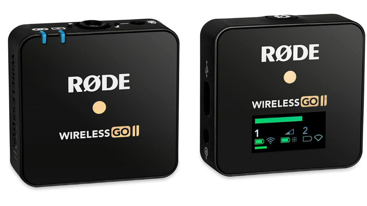 RØDE Wireless GO II Single Ultra-compact Dual-channel Wireless Microphone System with a Built-in Microphone and On-board Recording for Filmmaking, Interviews and Content Creation (Single Set)