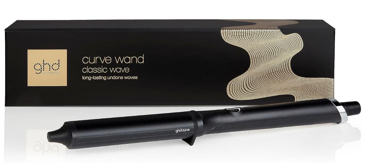 ghd Curve Classic Wave Wand - Hair Curling Wand (Black) [comes with UK Plug]