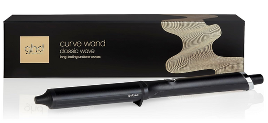 ghd Curve Classic Wave Wand - Hair Curling Wand (Black) [comes with UK Plug]