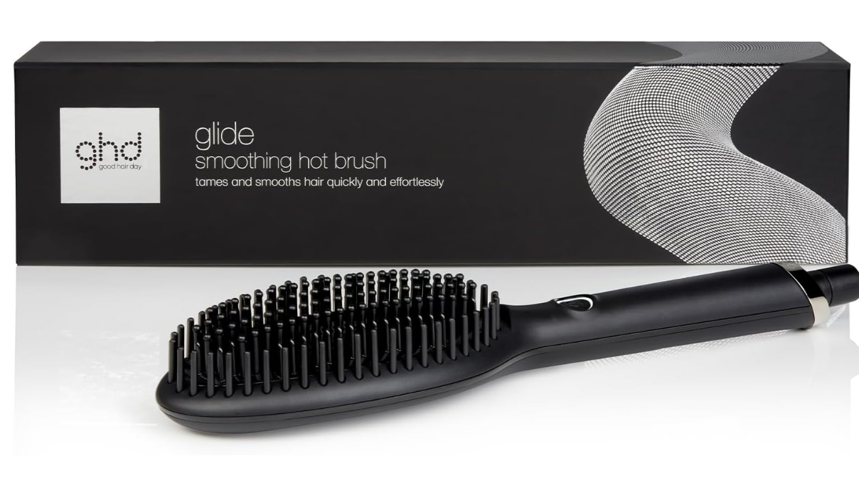ghd Glide Hot Brush - Hot Brushes for Hair Styling (Black)