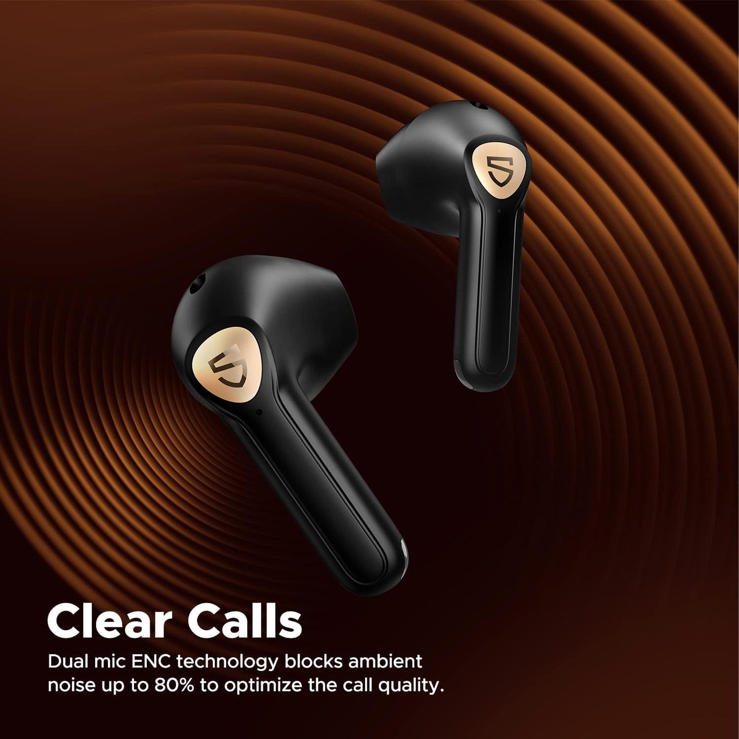 SoundPEATS Wireless Earbuds with Hi-Res Audio, Air3 Deluxe HS Semi in-Ear Headphones with LDAC, ENC Clear Call, APP Control, 14.2mm Large Driver, Game Mode, In-ear Detection, Total 20H Playtime