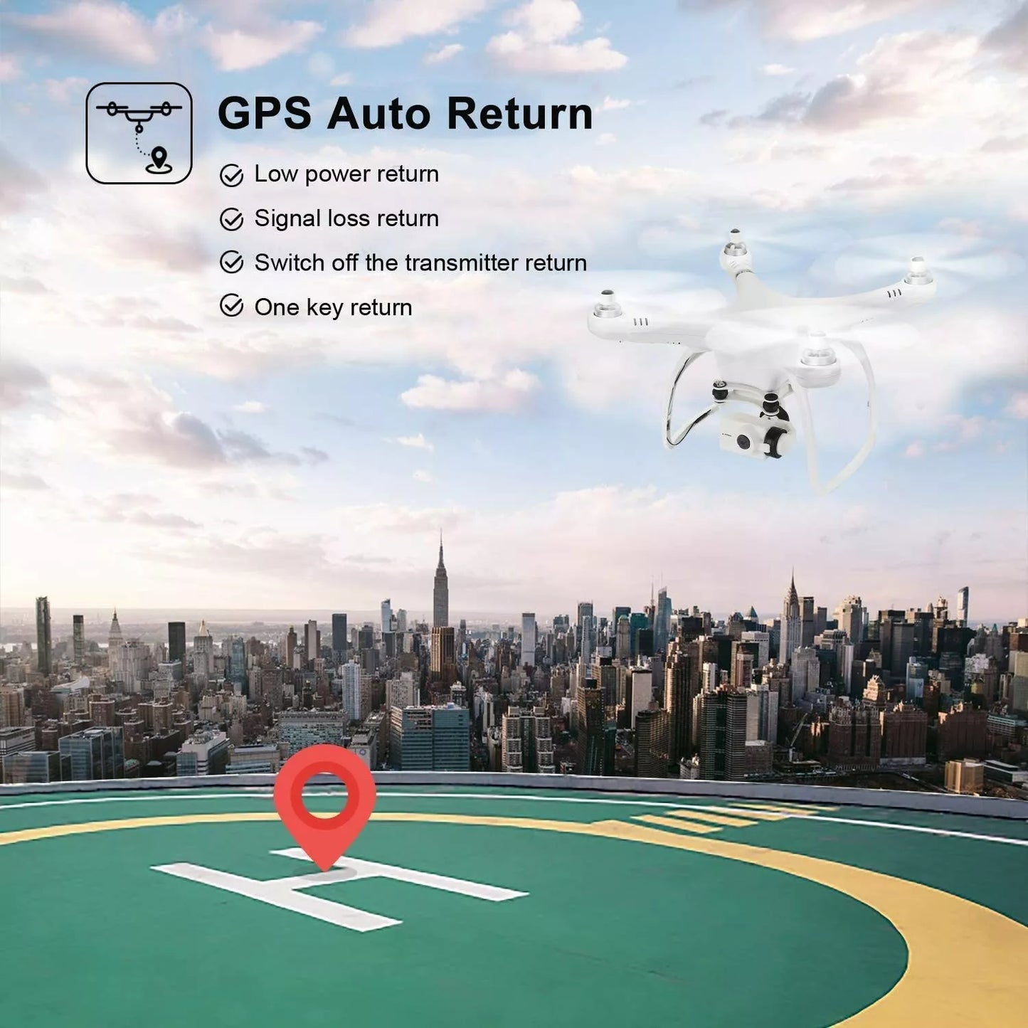 Upair One plus 4K Quadcopter Drone With All Accessories In Box